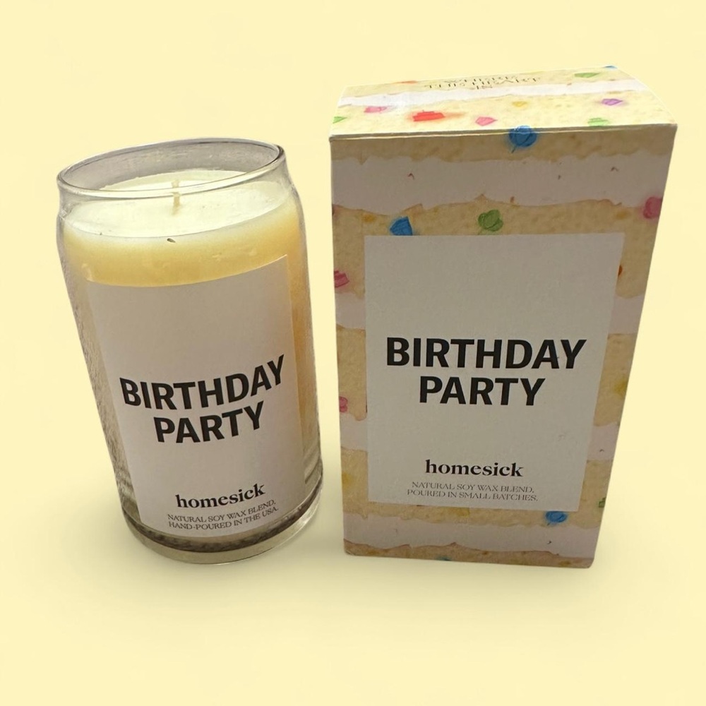 Homesick ‘Birthday Party’ Scented Candle, brand new in box